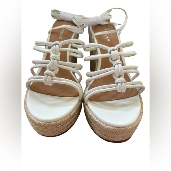 Nordstrom Lisa Vicky White Gladiator Sandals with Strappy Design - Picture 8 of 11